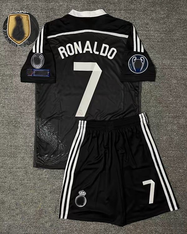 14-15 La Liga Real Madrid Retro Black Away Jersey