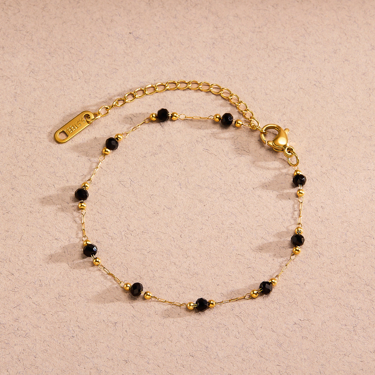 Obsidian Bead Bracelet for Women