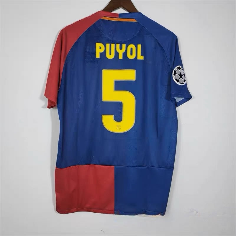 08-09 Barça 10 Messi Eto'o 14 Henry Xavi Iniesta Camiseta retro local/visitante