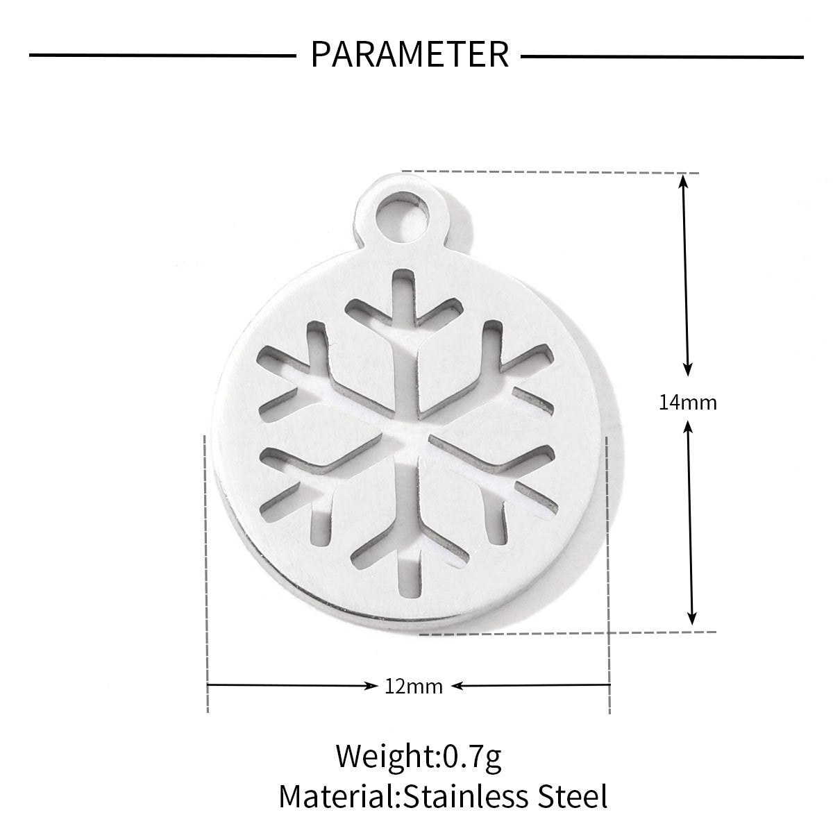 20 pcs/pack love sun titanium steel DIY jewelry pendant