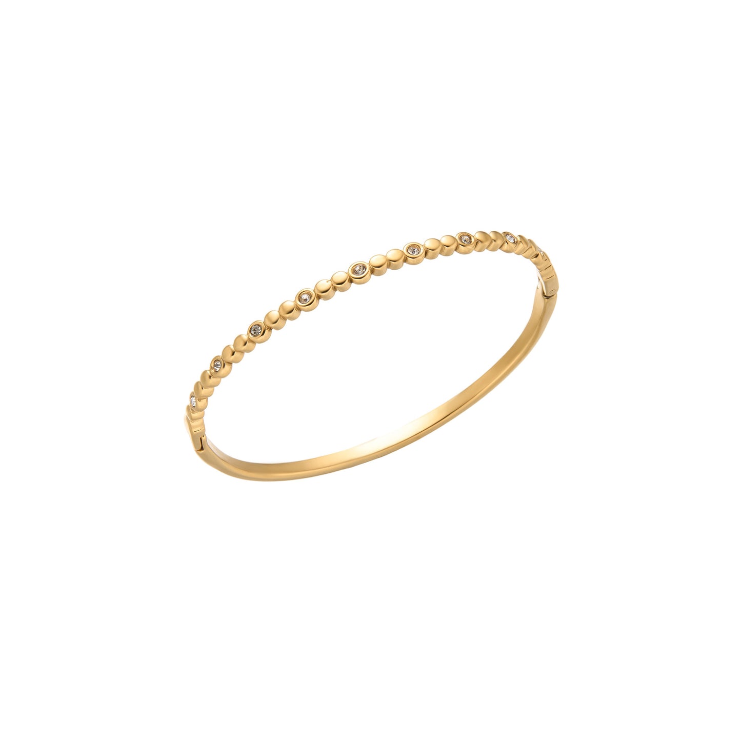 Stainless Steel Gypsy Star Diamond Bracelet