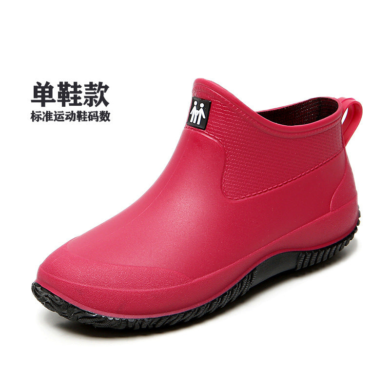Versatile couple rain boots non-slip