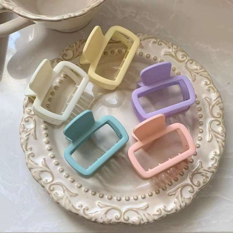 Pinza para el pelo de goma cuadrada pequeña de moda