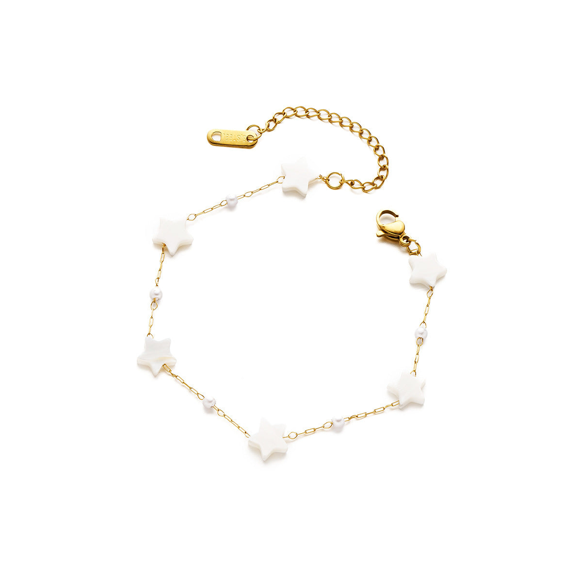 Women's Water-Resistant Star & Pearl Bracelet — Korean/Japanese Summer Fashion