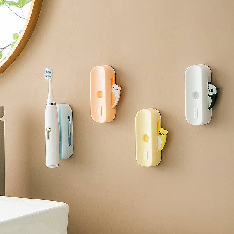 Toothbrush Holder No-Punch 2-Person Toothbrush Holder Bracket