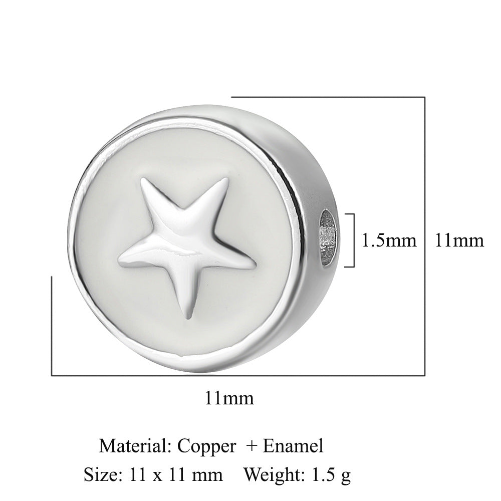 Virgin of Oil Copper Zircon Beads Spacer Beads