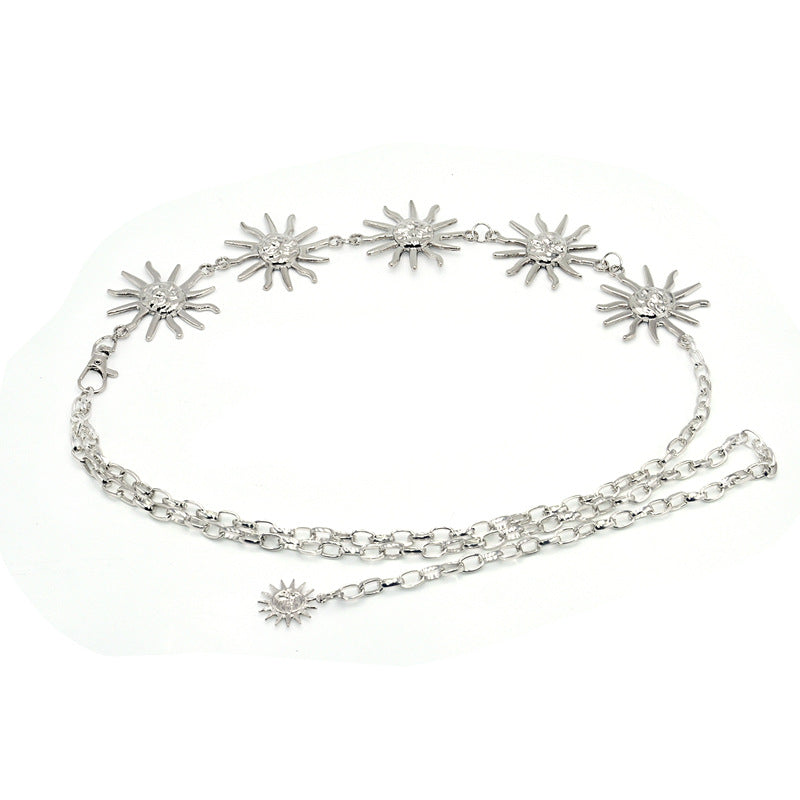 Popular metal waist chain female