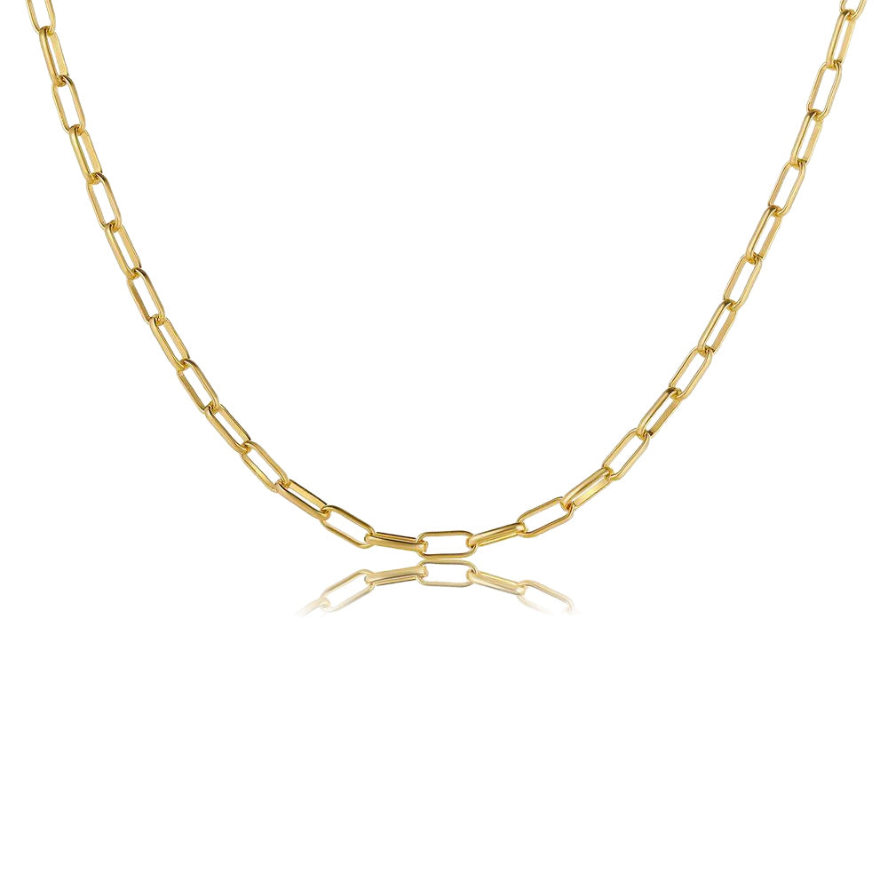 Paperclip Collarbone Chain Necklace