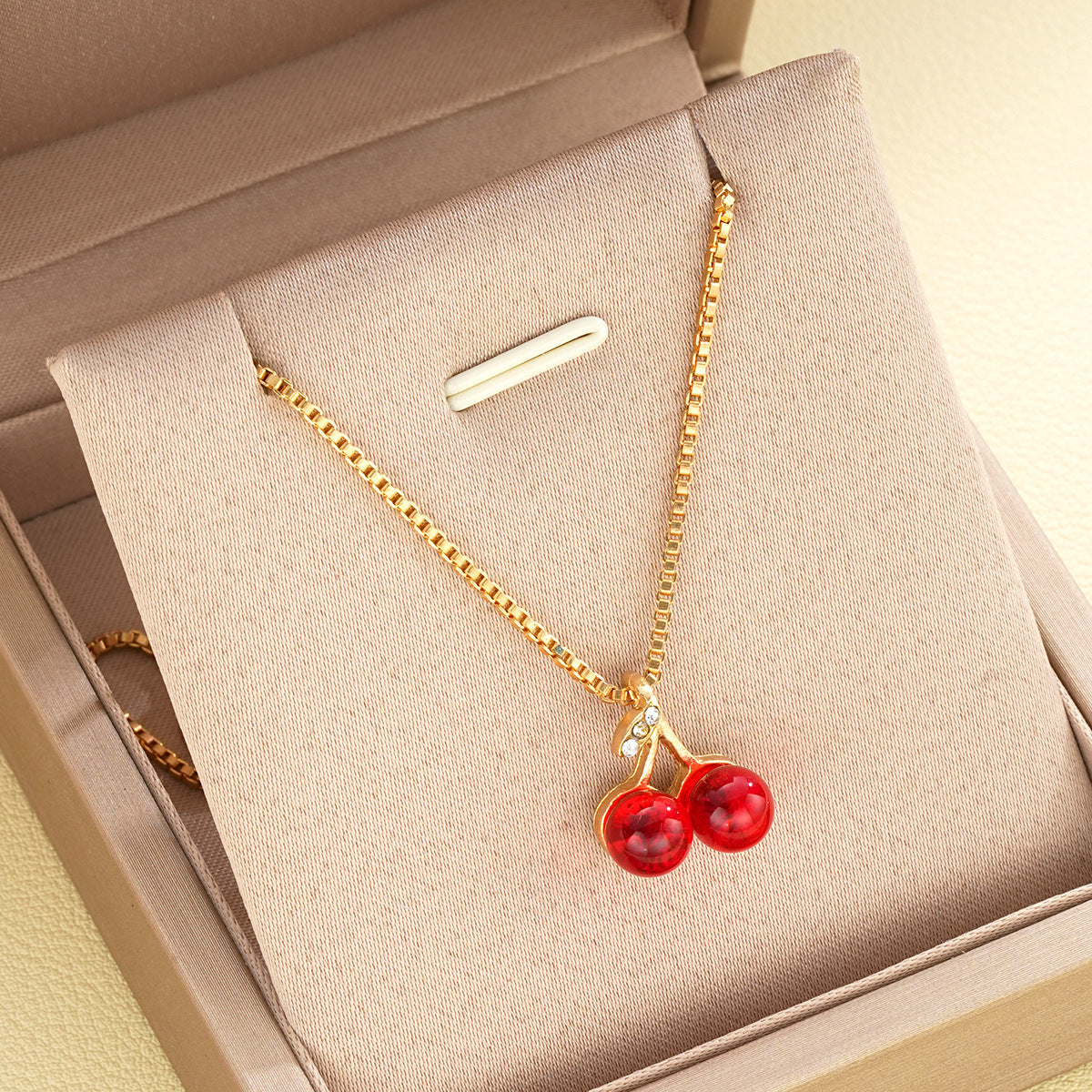Cherry Earrings & Necklace Set