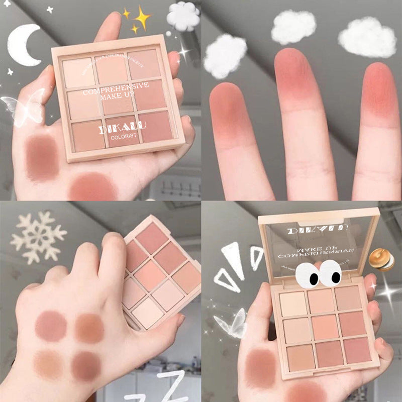 Transparent Nine-Color Acrylic Eyeshadow Palette