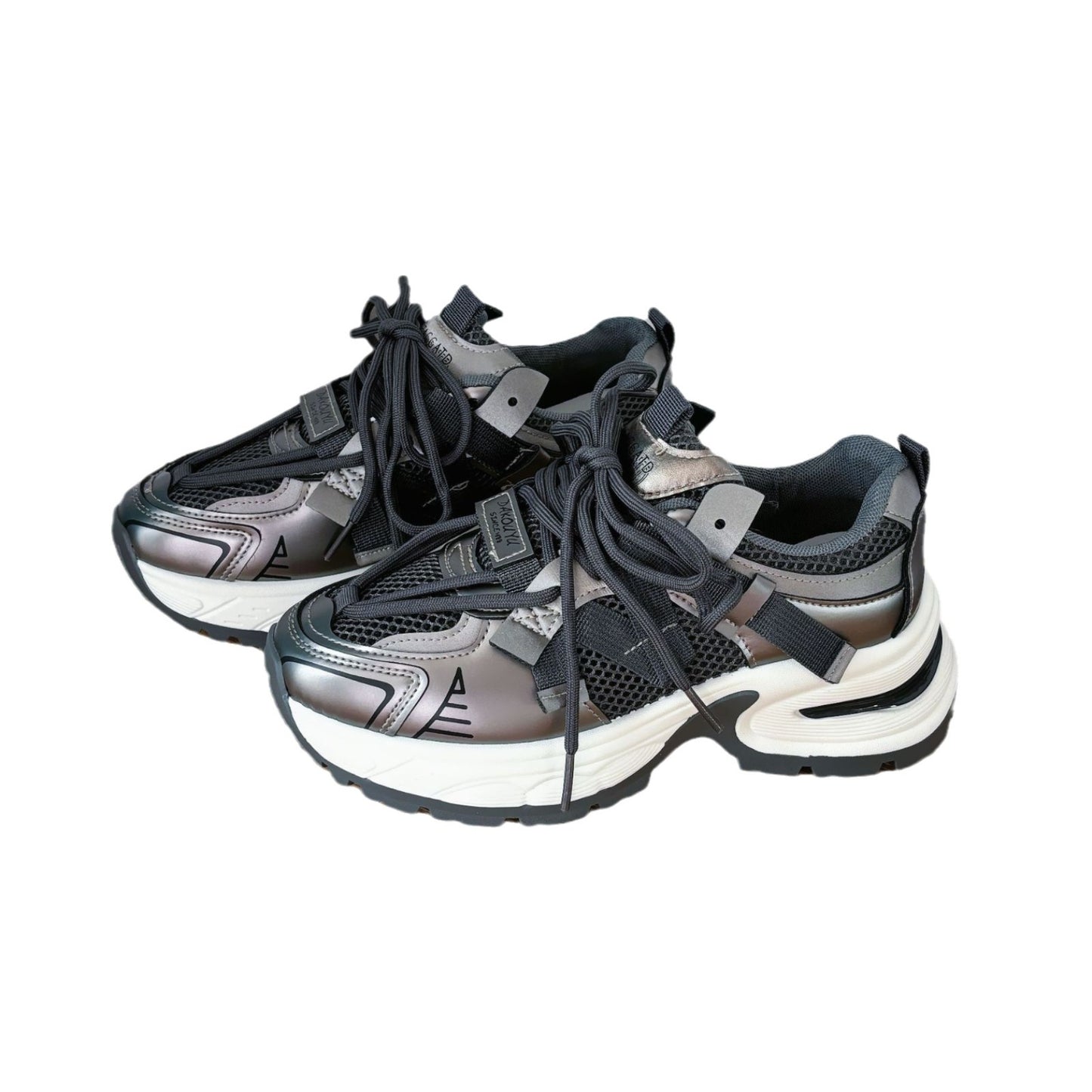 Zapatos de mujer transpirables de malla gruesa para todas las ocasiones.