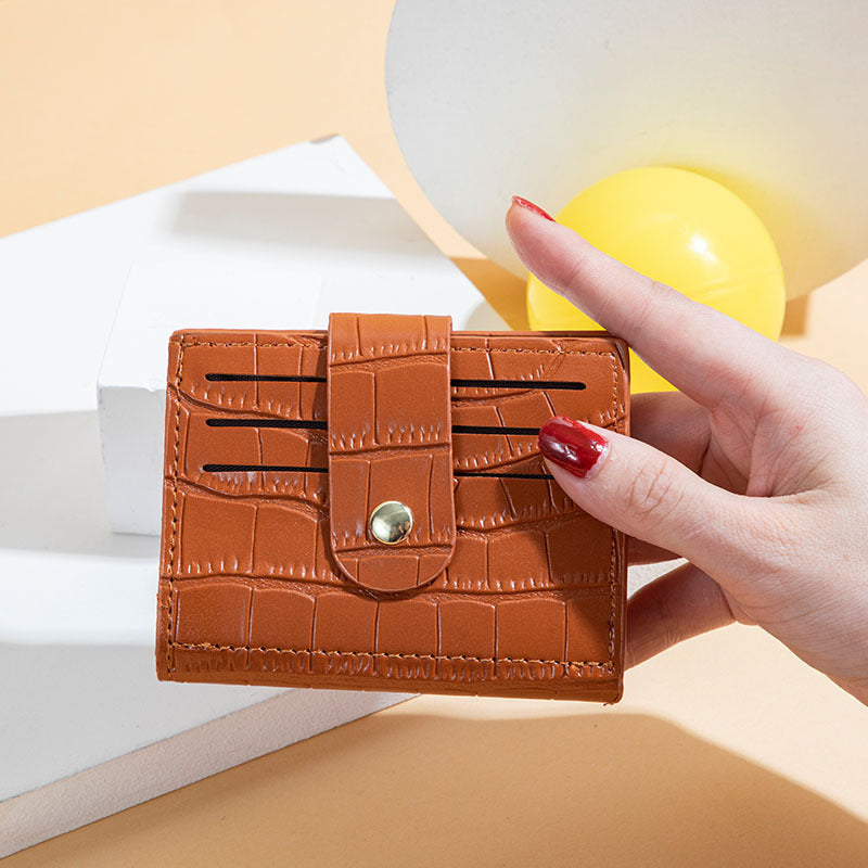 Buckle Multi-Card Small Card Bag Wallet