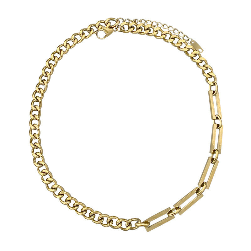 Titanium Steel Thick Cuban Link Chain Necklace