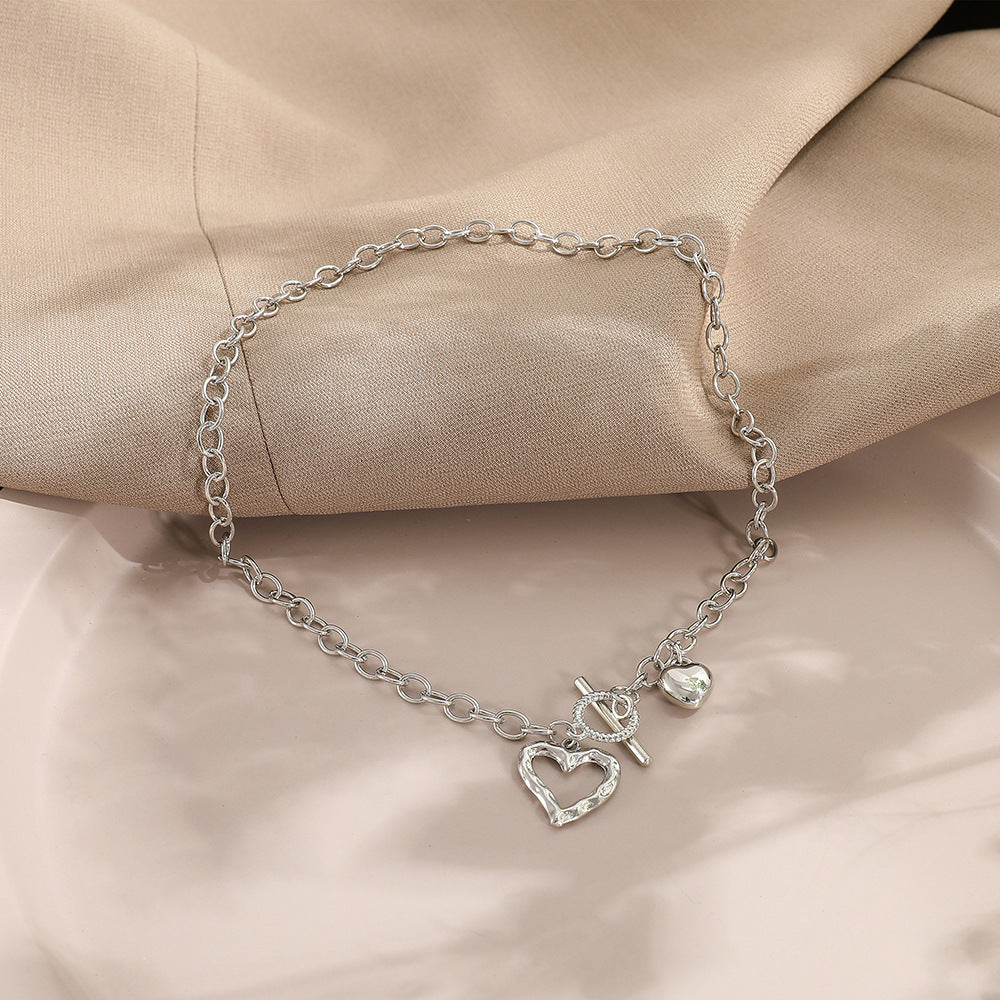 Personalized Street OT Buckle Clavicle Chain Necklace