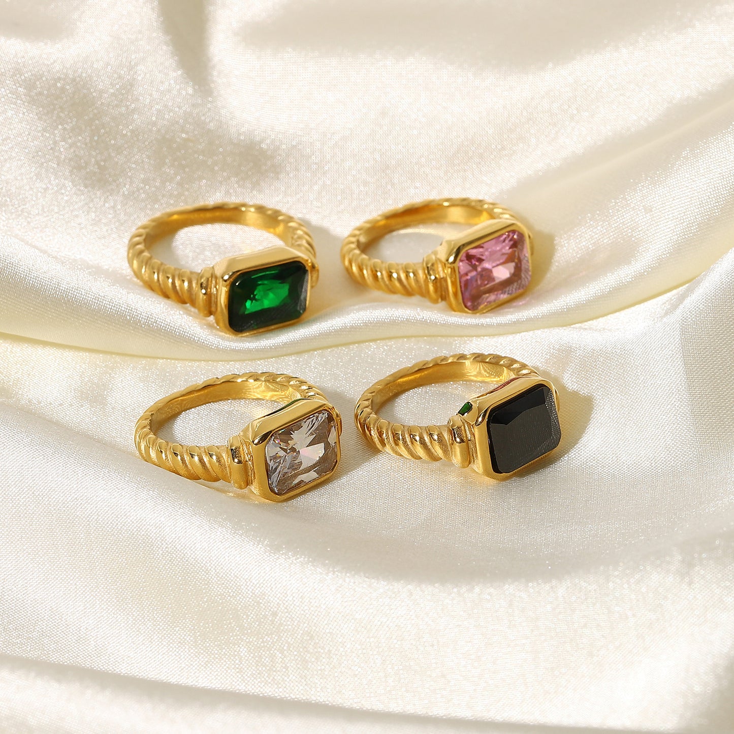 Twisted Spiral Ring Jewelry