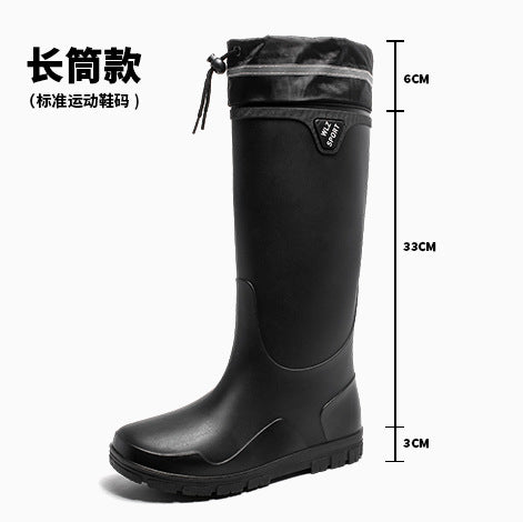 Rain shoes men's non-slip, wear-resistant and waterproof