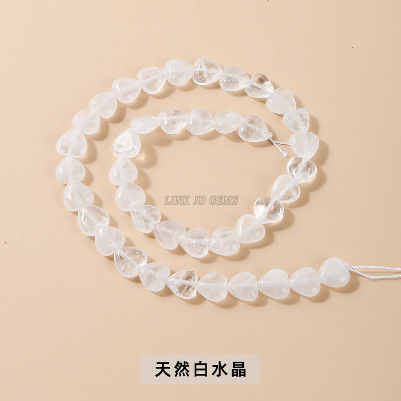 10 * 4Mm peach heart loose beads