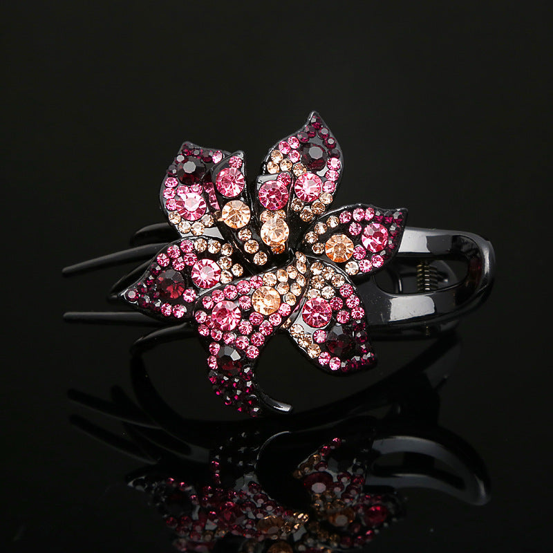 Rhinestone large grab Korean hair reel