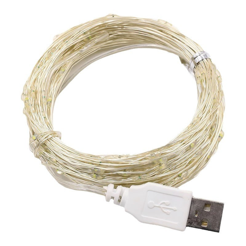 usb copper wire light string colored light led small light string