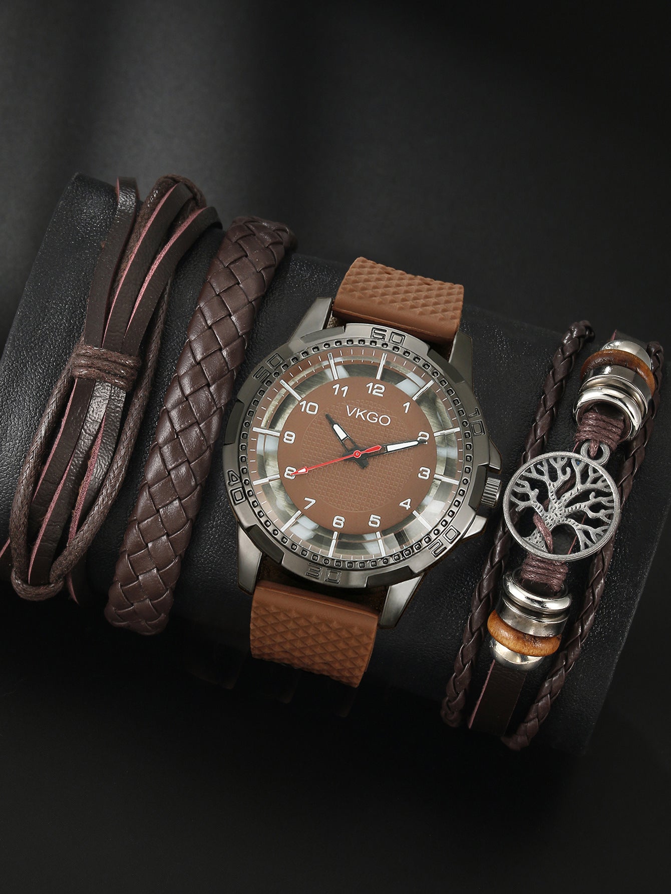 Men's Sports Bracelet Set Quartz Watch