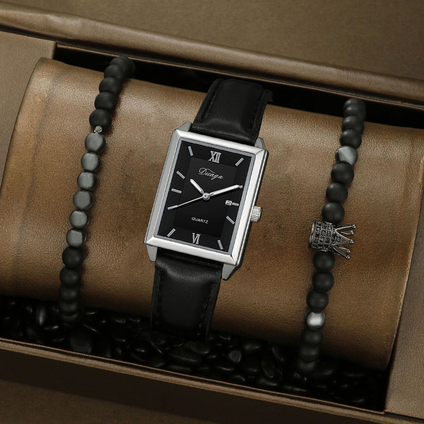Personalized Watch Fashion Crown Bracelet Set
