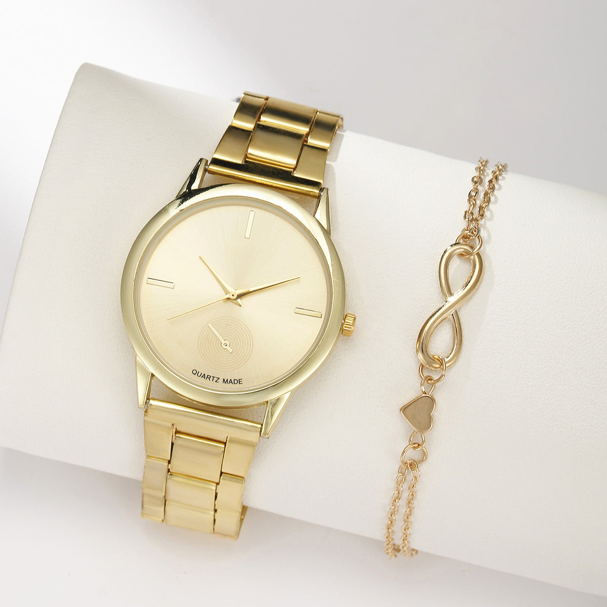Plastic steel belt quartz watch