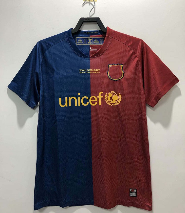 08-09 Barça 10 Messi Eto'o 14 Henry Xavi Iniesta Camiseta retro local/visitante