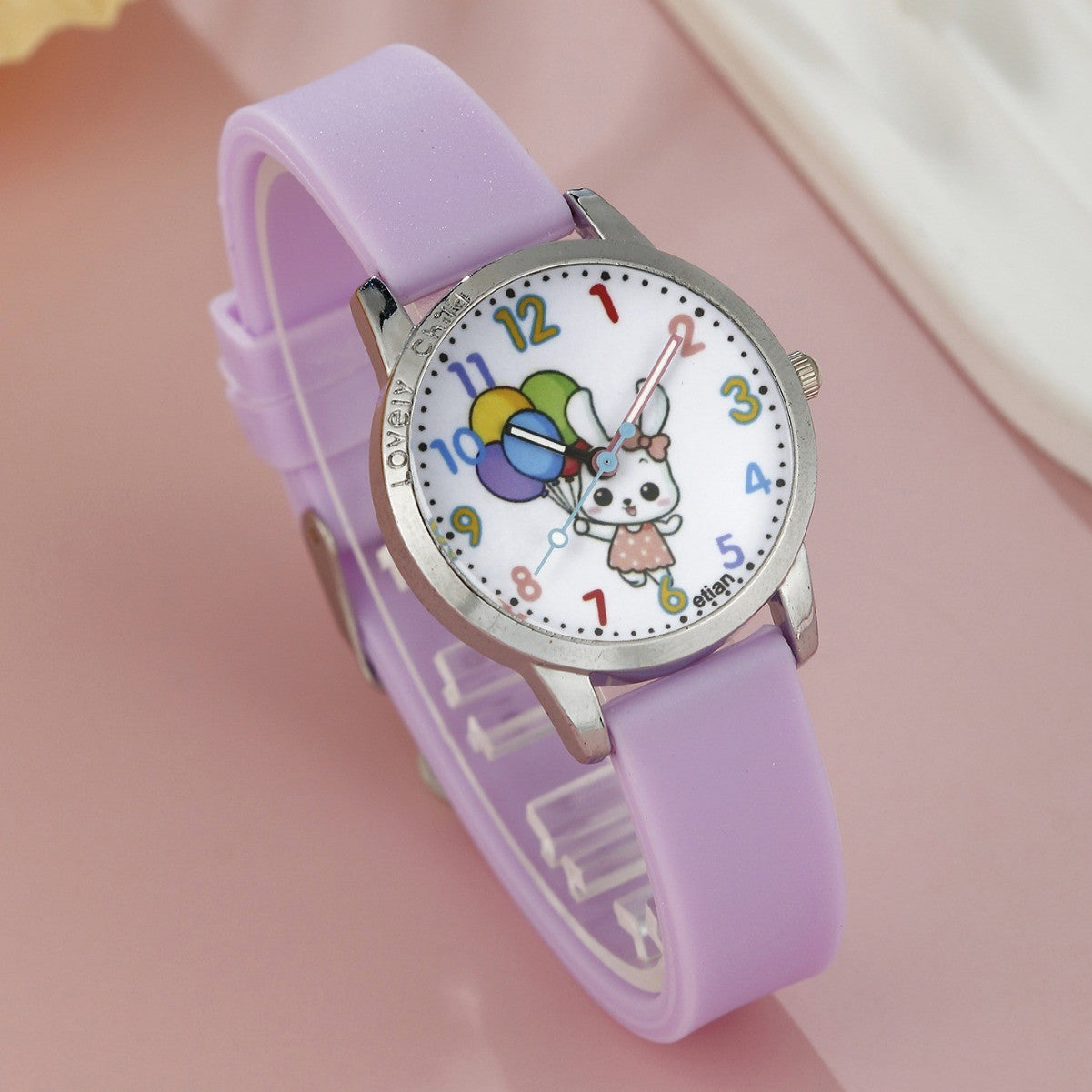 Children's Silicone Watch Hairpin Bracelet Set