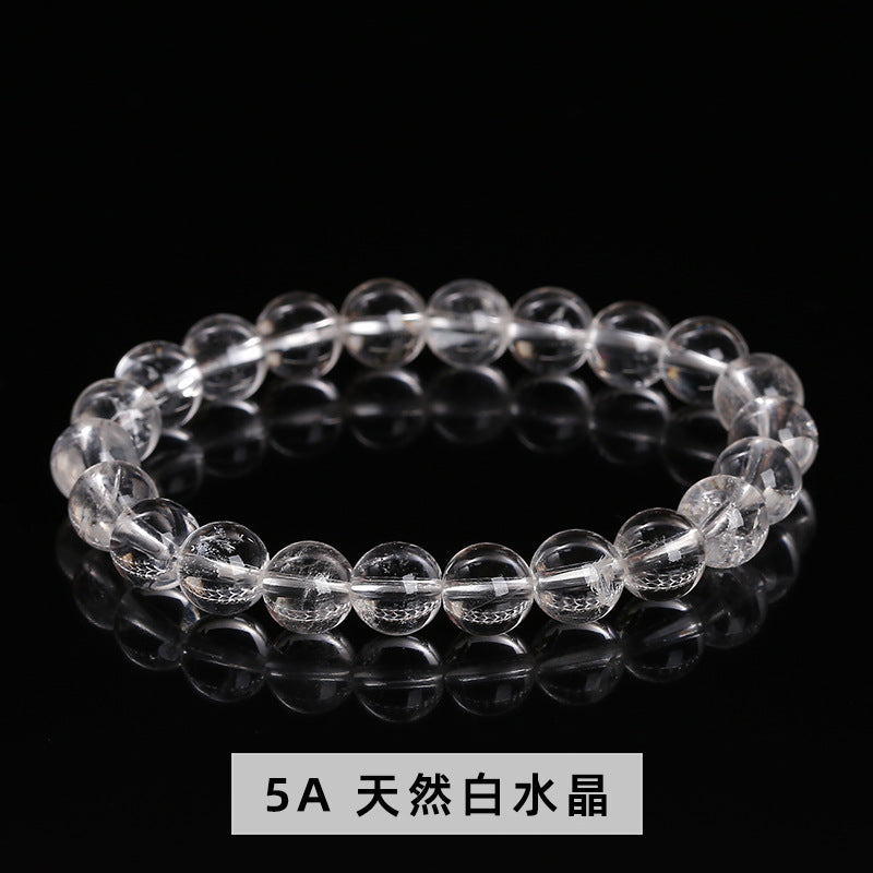 8A Natural White Crystal Bracelet