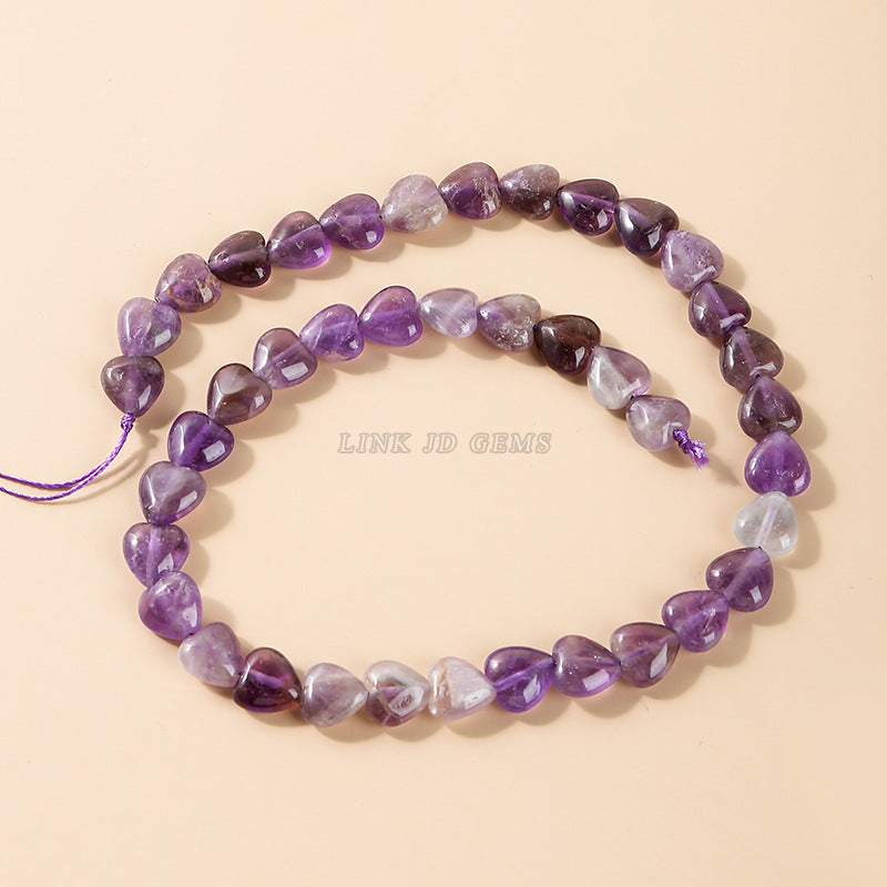 10 * 4Mm peach heart loose beads