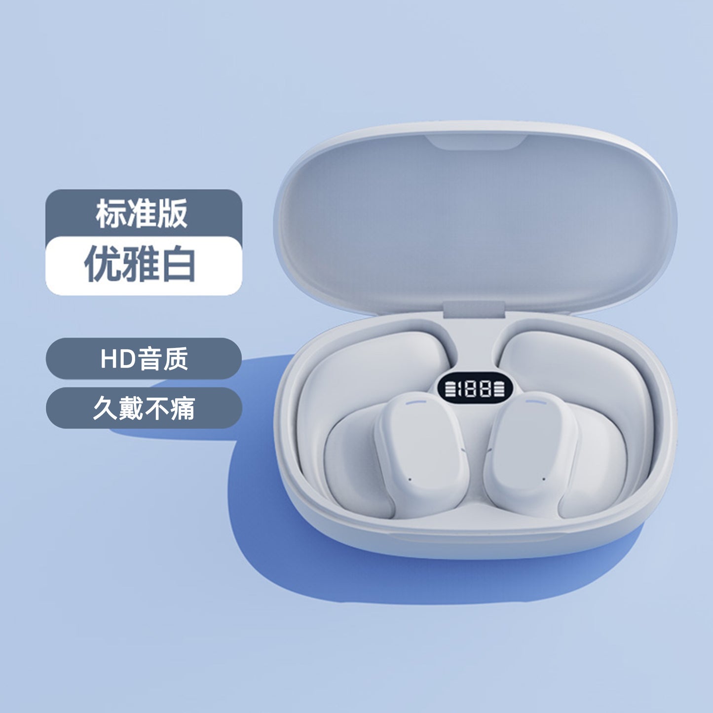 Over-Ear OWS True Wireless Bluetooth Earbuds Air Conduction Long Battery