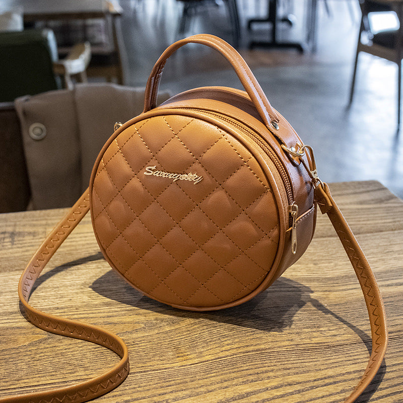 Retro small round bag messenger bag