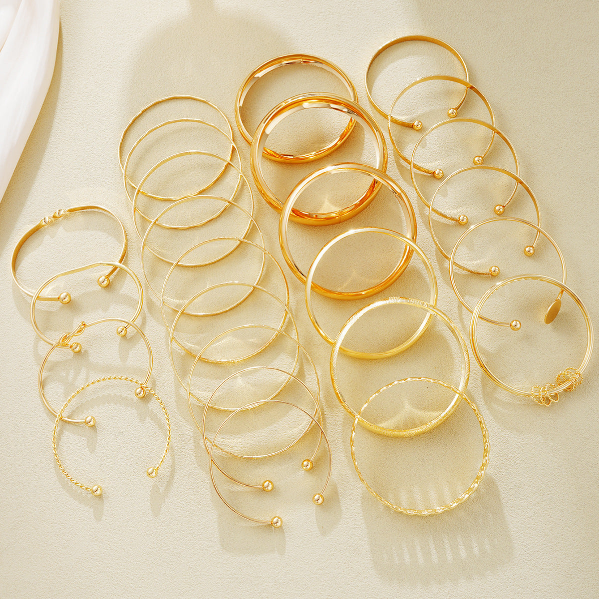 Knotted Print Bracelet Set (25pc)