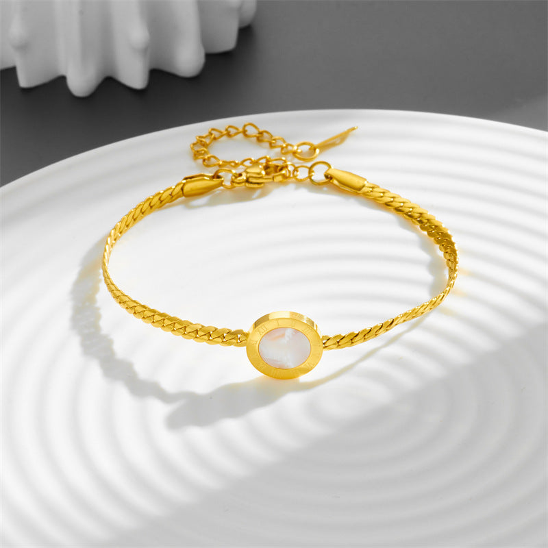 Titanium steel French retro bracelet geometry