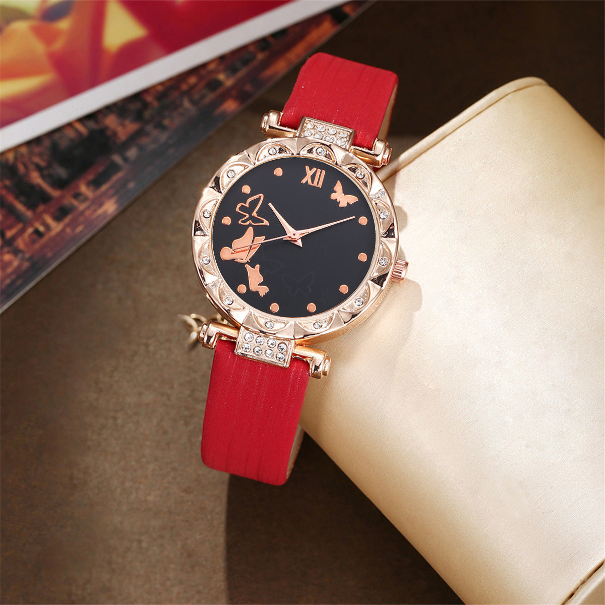 Watch Big Butterfly Jewelry Set