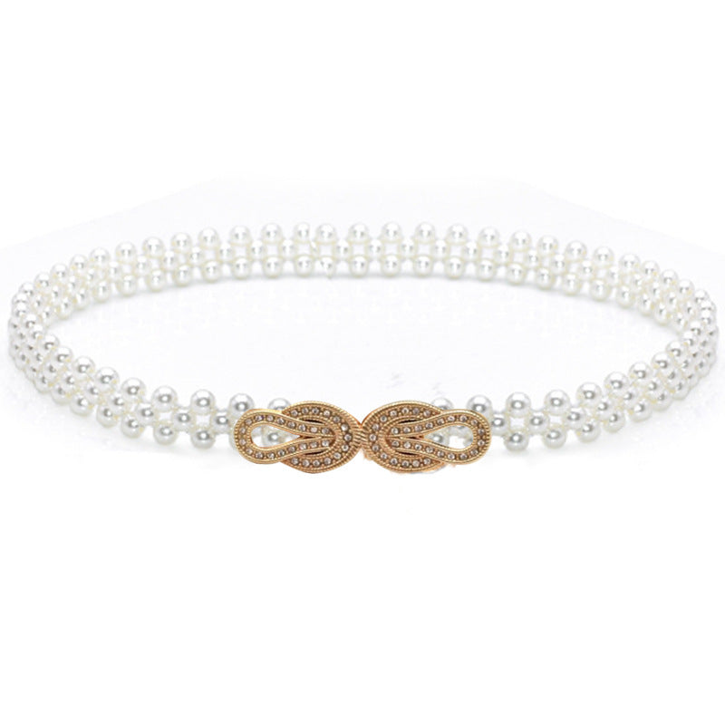 Pearl Retro White Pearl Belt