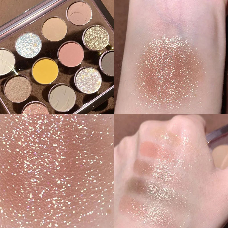 Paleta de sombras de ojos mate de 12 colores