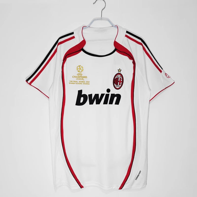Camiseta retro de manga corta de local y visitante del AC Milan 06-07