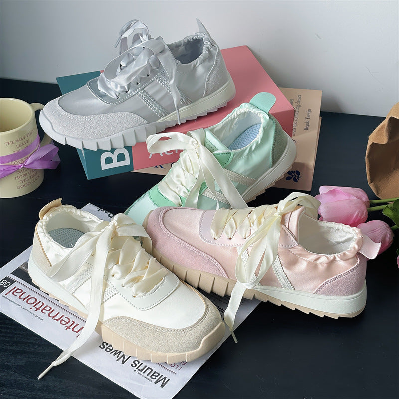 Breathable satin breathable women's casual shoes