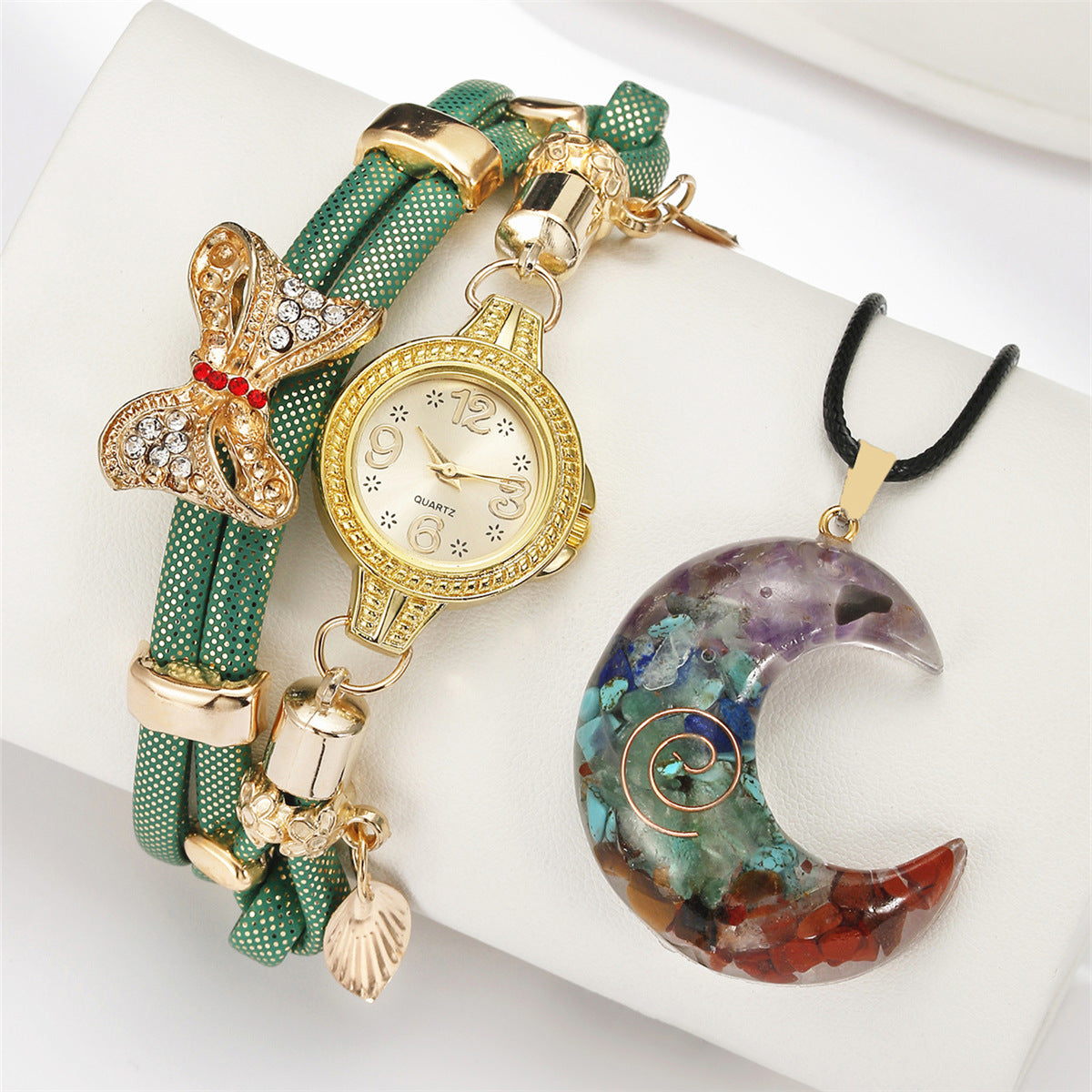 Butterfly bracelet quartz watch