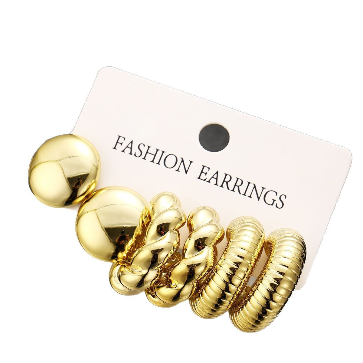 Twist Hoop Earring 3-Piece Set