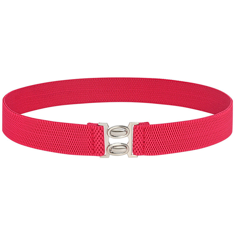 Elastic belt female black