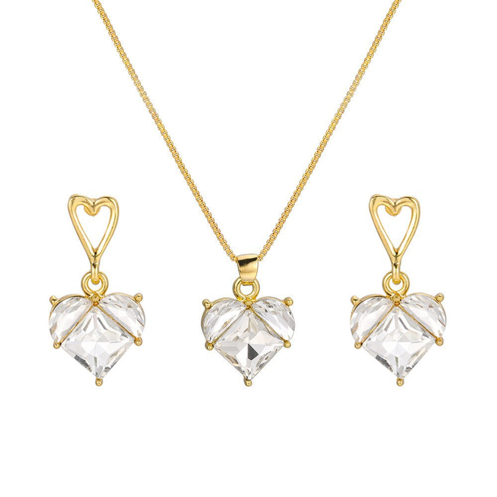 Barbie Pink Love Planet Necklace & Earring Set