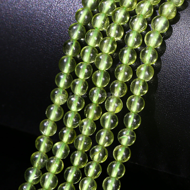 2-4Mm natural olivine loose bead bracelet