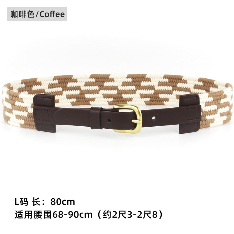 First layer cowhide belt women