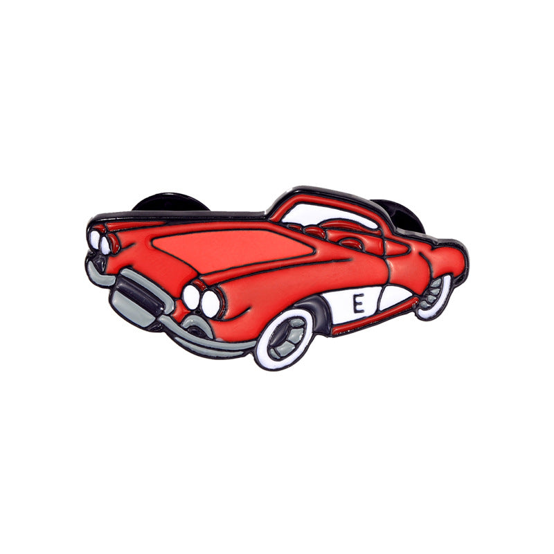 Racing series brooch alloy