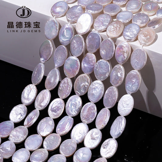 13 * 10 Natural Oval Baroque Freshwater Pearl