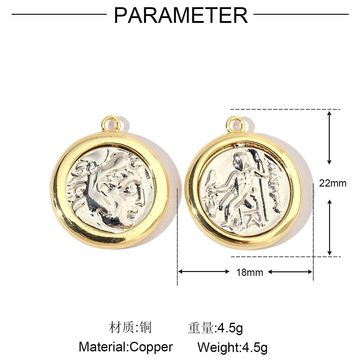 18k gold butterfly star copper zircon pendant.