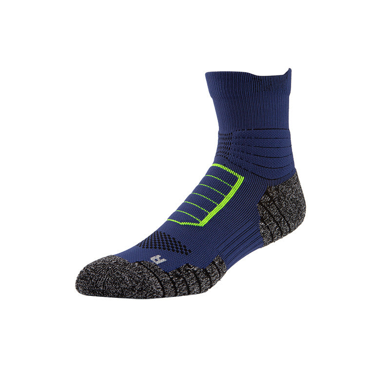 Summer Mid-Calf Sports Socks Thick Terry