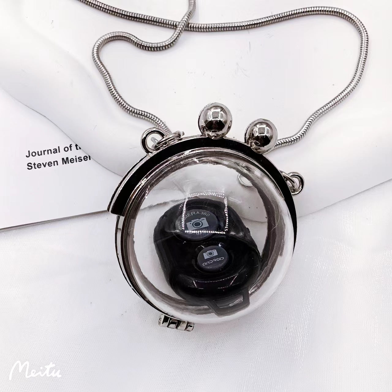 Transparent crystal ball bag